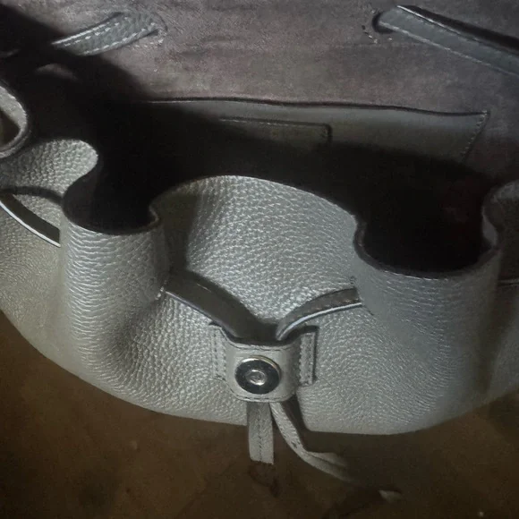 Michael Kors Pebbled Leather Brown/Tan Backpack-EUC - Picture 4 of 10